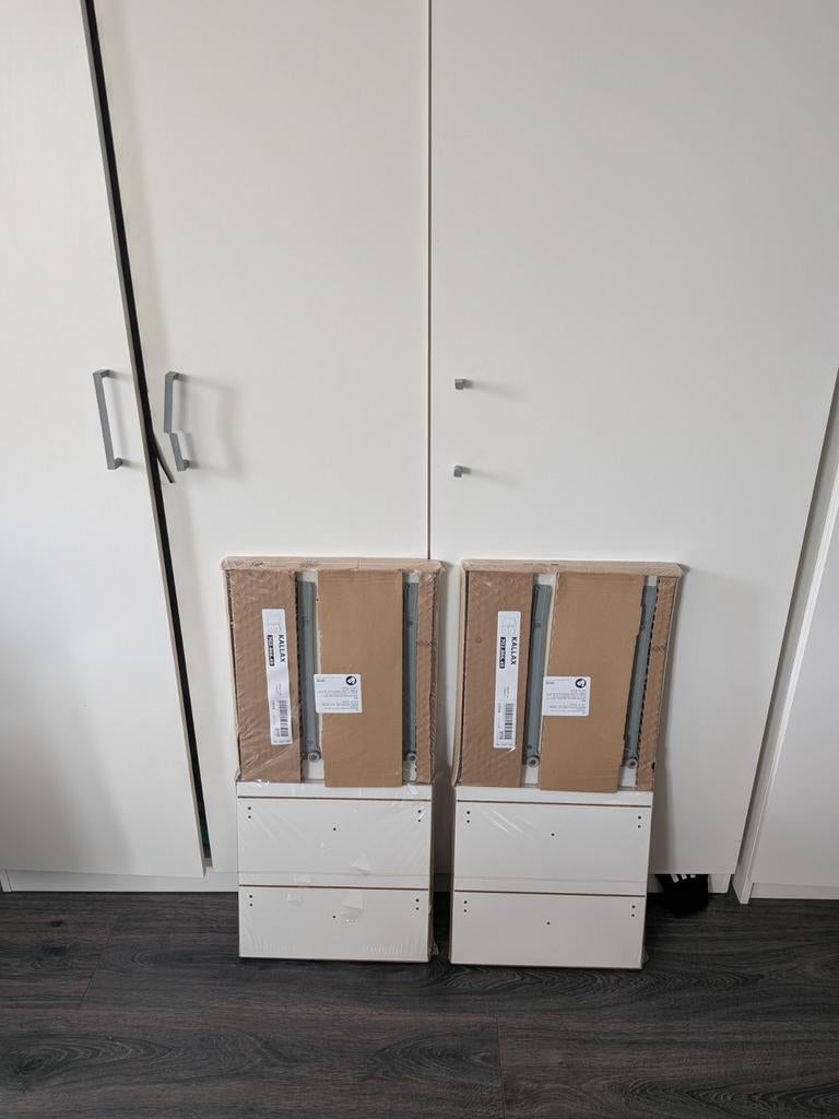 2x KALLAX laden inzet wit, nieuw, Ophalen of Verzenden, Nieuw