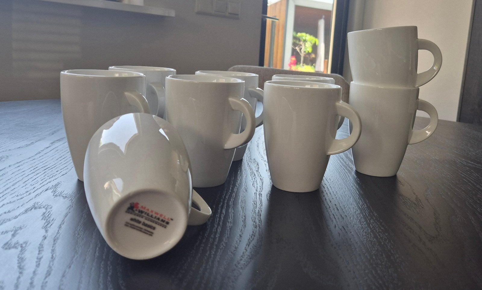 Maxwell Williams white basics, 9 st koffie/thee mokken voor, Ophalen of Verzenden, Zo goed als nieuw, Overige stijlen, Kop(pen) en/of Schotel(s)