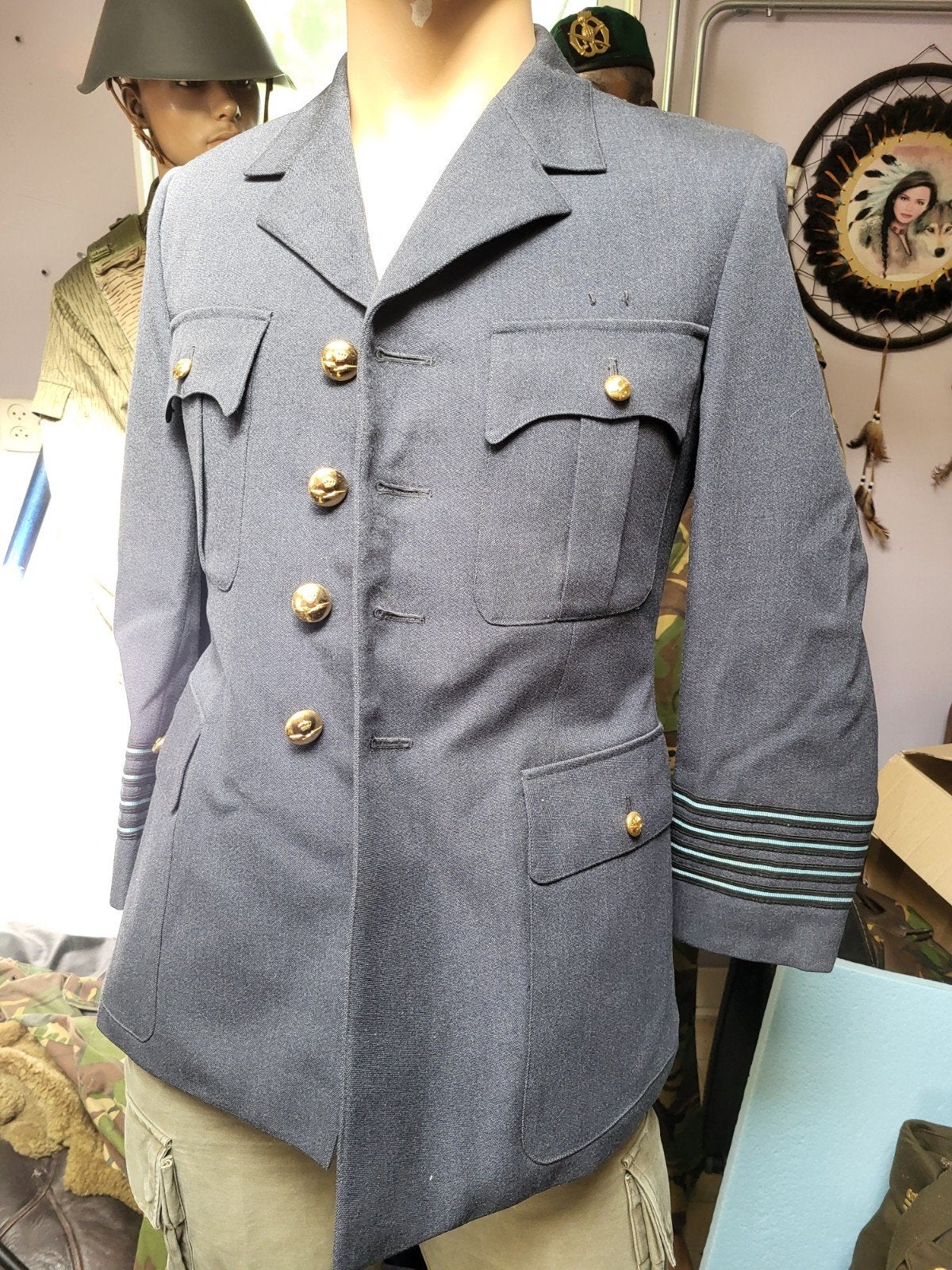 Jas Koninklijke Luchtmacht Kolonel - Vintage Uniform, Ophalen of Verzenden, Luchtmacht, Nederland, Kleding of Schoenen