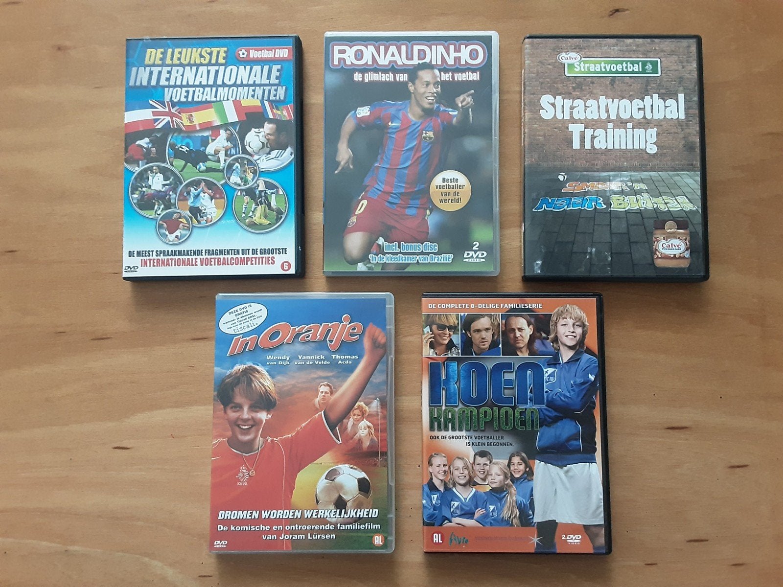 diverse voetbal dvd's, bv Koen Kampioen, Ophalen, Gebruikt, Voetbal