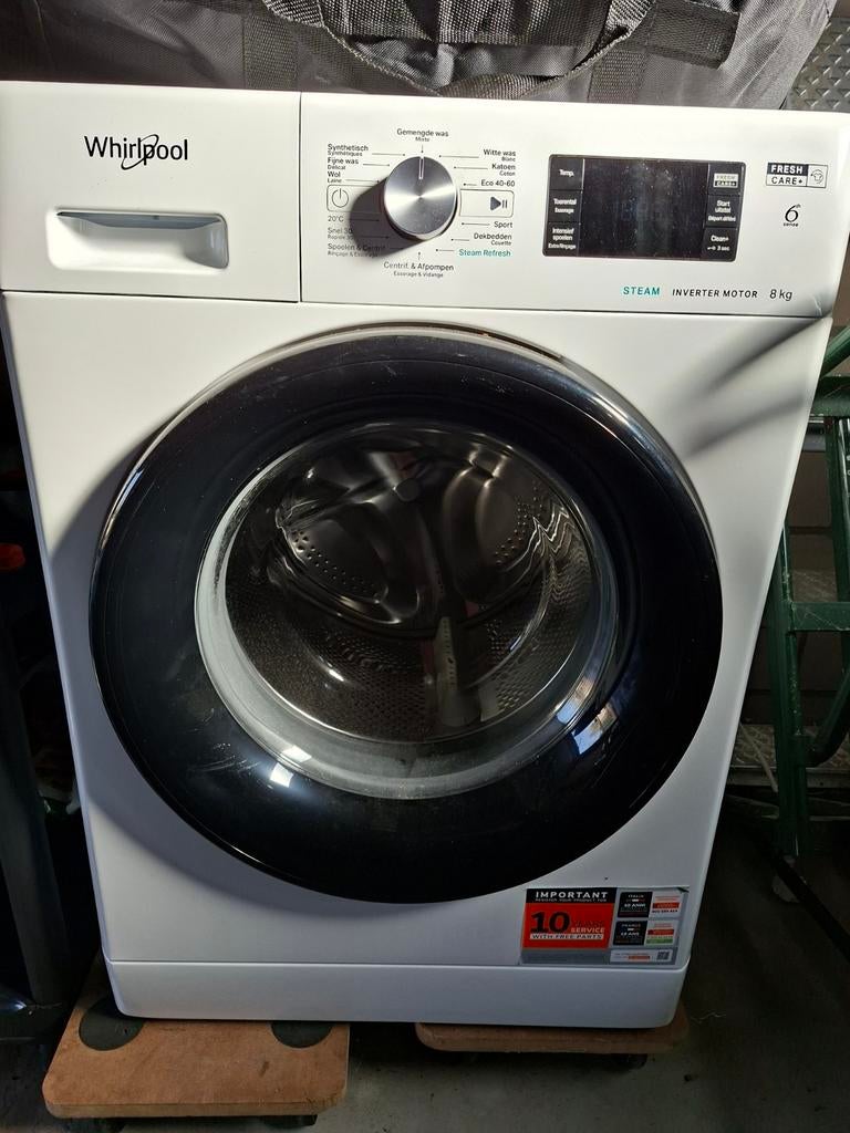 Whirlpool wasmachine in nieuwstaat, Ophalen, Zo goed als nieuw, Voorlader, 1200 tot 1600 toeren