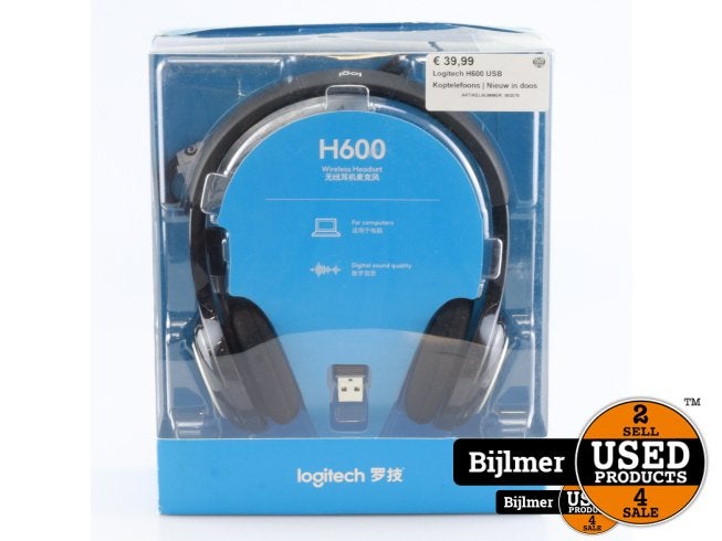 Logitech H600 USB Koptelefoons | Nieuw in doos