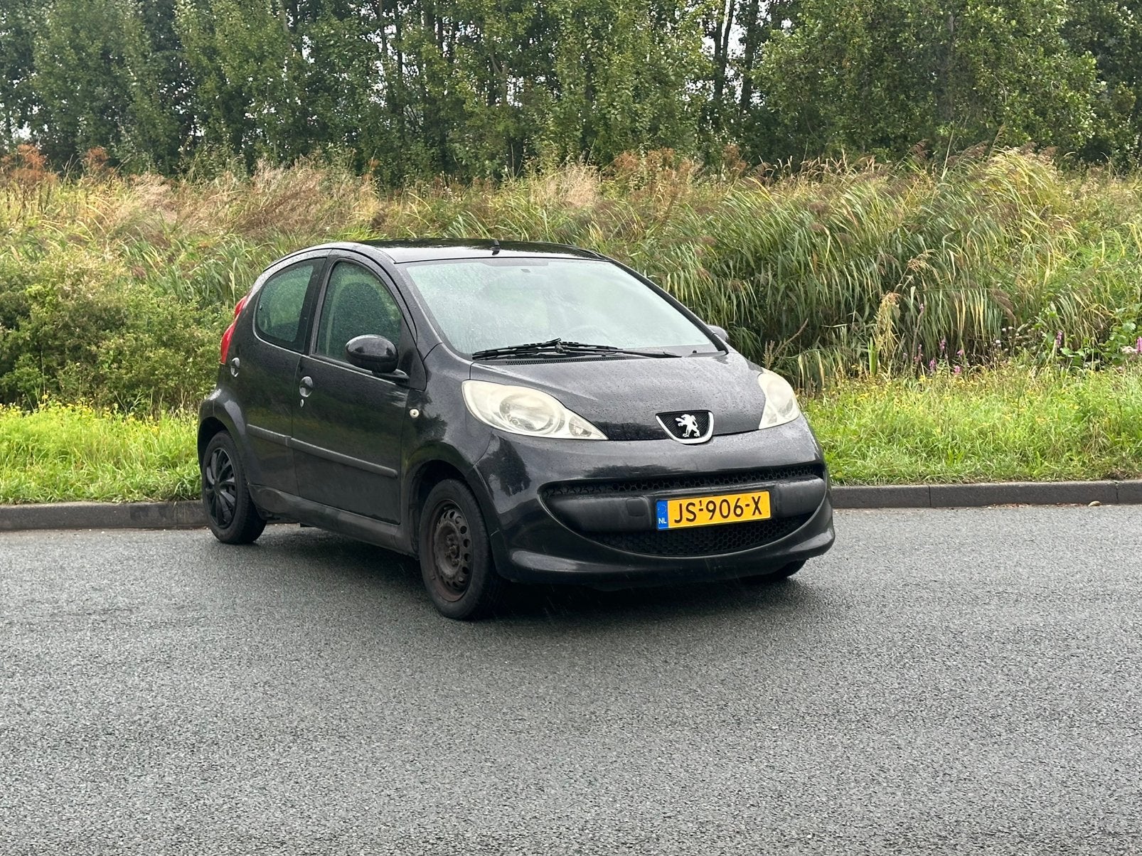 Peugeot 107 1.0 12V 5DR 2007 Zwart, Ophalen of Verzenden
