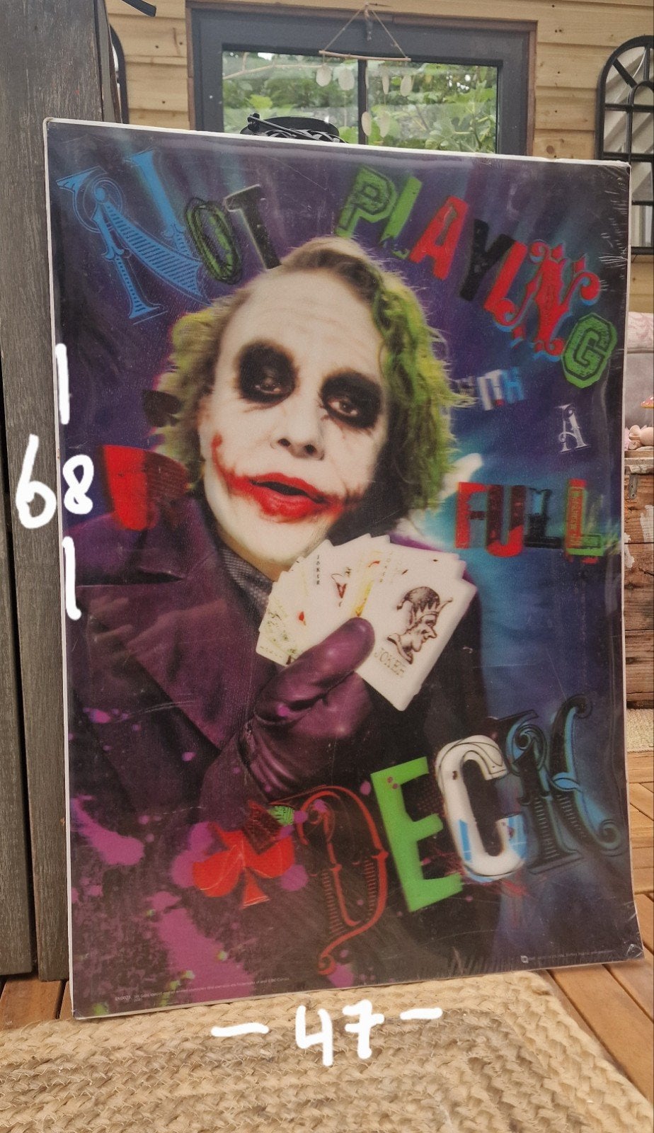 Harde grote 3D postermprint van the Joker, Ophalen, Nieuw, Film en Tv