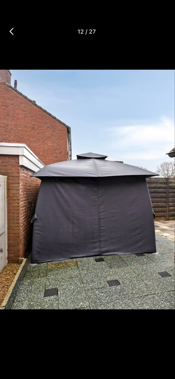 Gebruikt paviljoen met zijwanden, Ophalen, Gebruikt, Minder dan 4 meter, Paviljoen