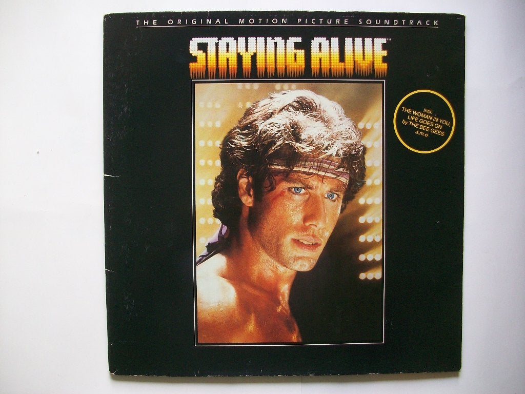 lp's STAYING ALIVE & GREASE - Original Soundtracks, Gebruikt, Soundtrack, Ophalen of Verzenden, 12 inch