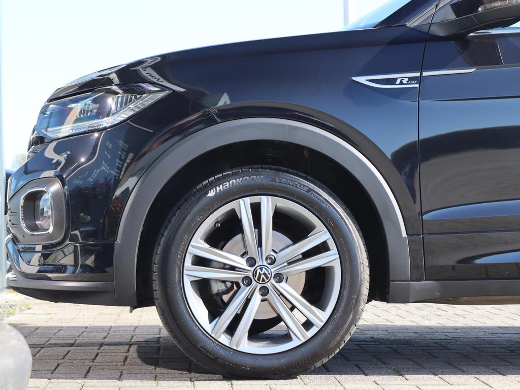 Volkswagen T-Cross 1.0 TSI 110 pk DSG R-Line | Navigatie | C, Auto's, Volkswagen, Gebruikt, Adaptive Cruise Control, Zwart, Bedrijf