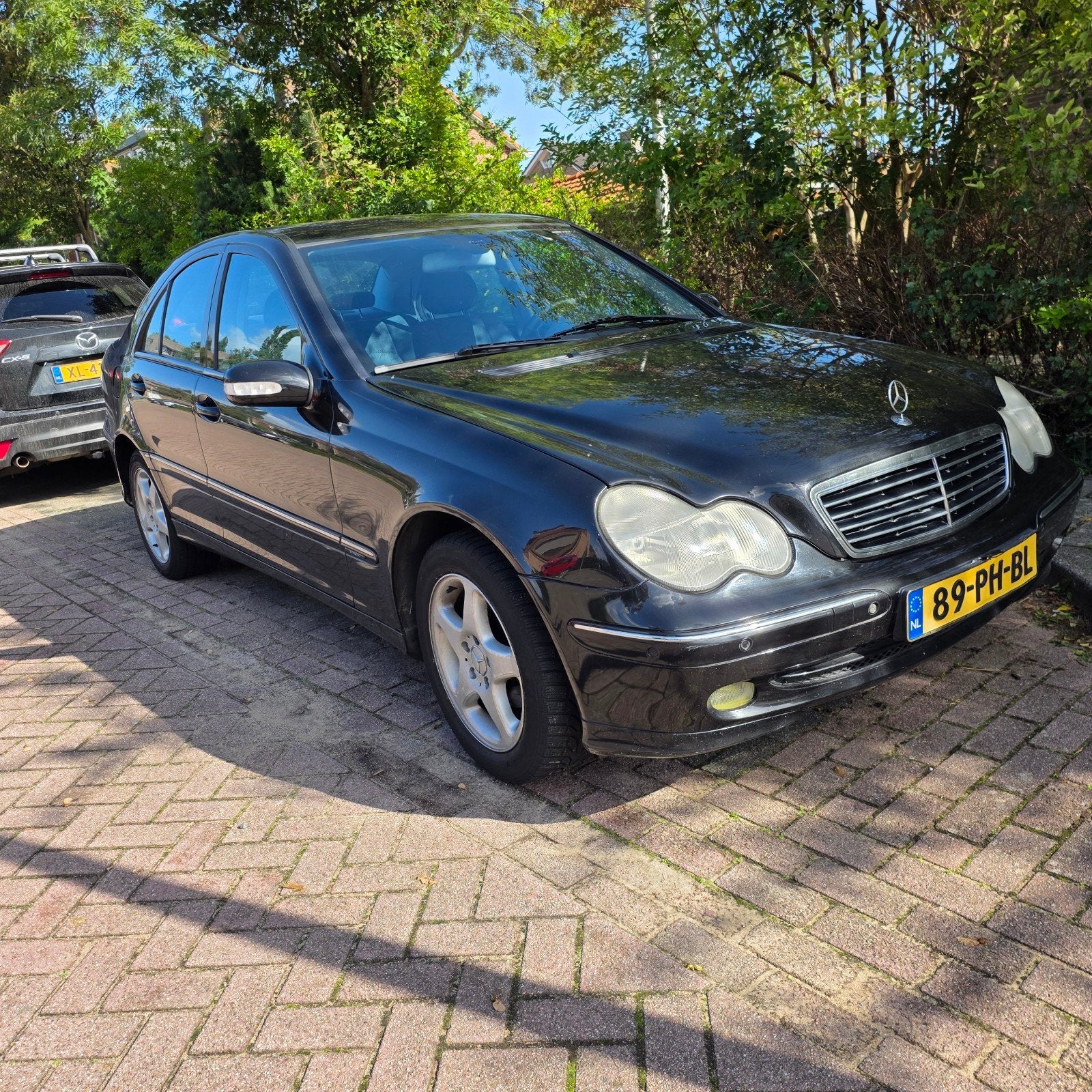 Mercedes-Benz C-Klasse 1.8 C200 Kompr Sedan AUT 2004 Zwart, Automaat, Achterwielaandrijving, 4 cilinders, 1796 cc