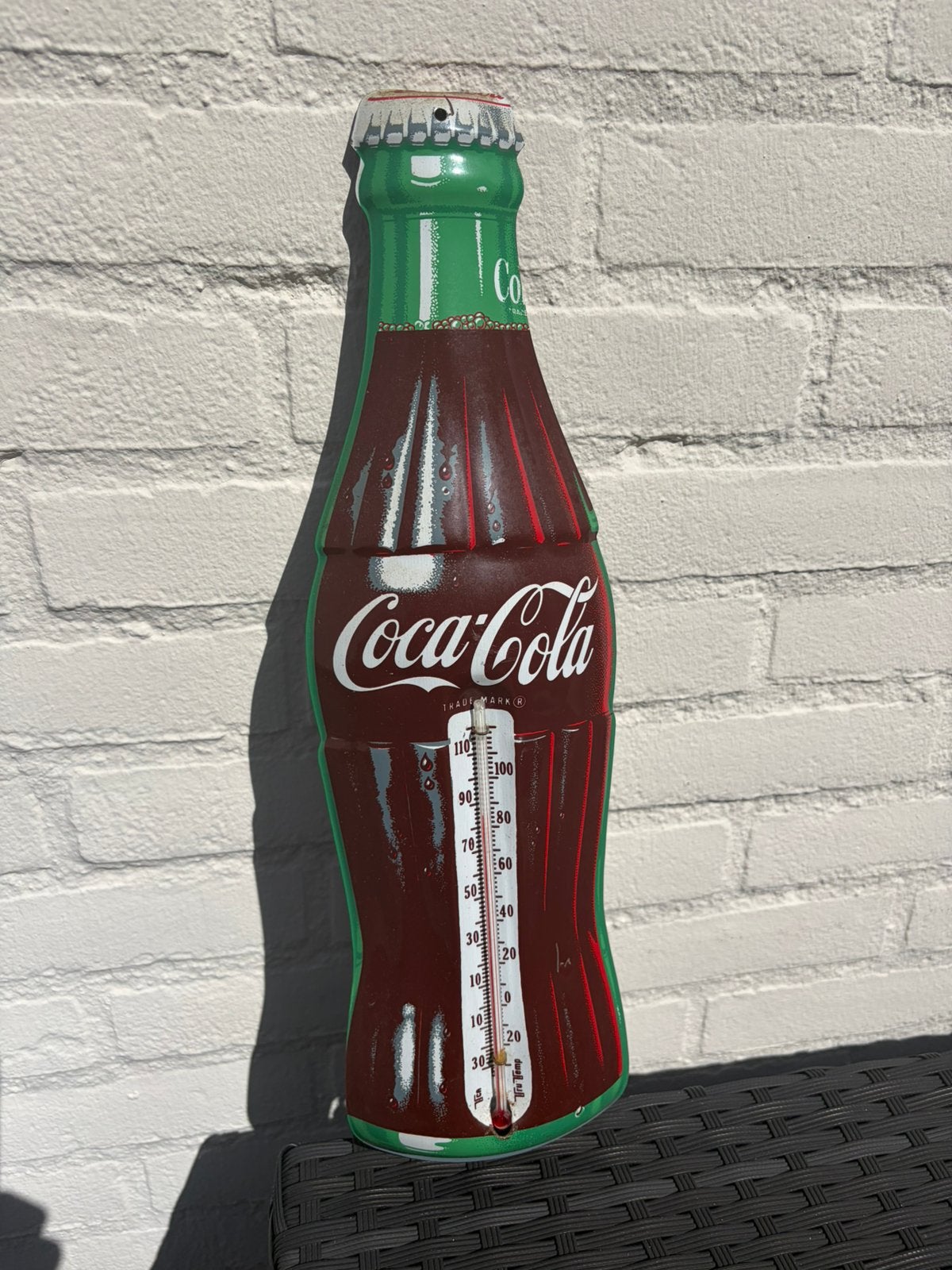 Amerikaanse coca cola thermometer blik !, Ophalen, Zo goed als nieuw