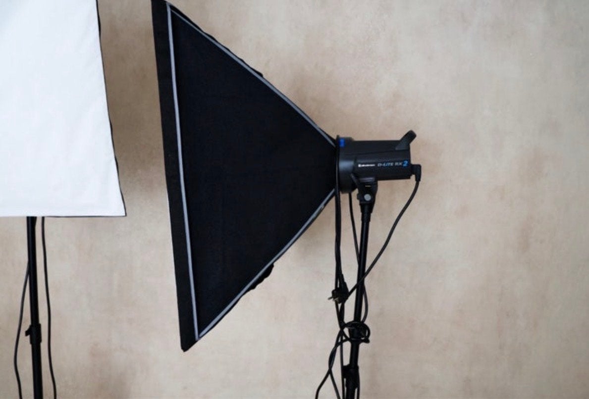 Elinchrom D-Lite RX 2 studioset met softbox en trigger, Ophalen, Gebruikt, Elinchrom, Complete fotostudio