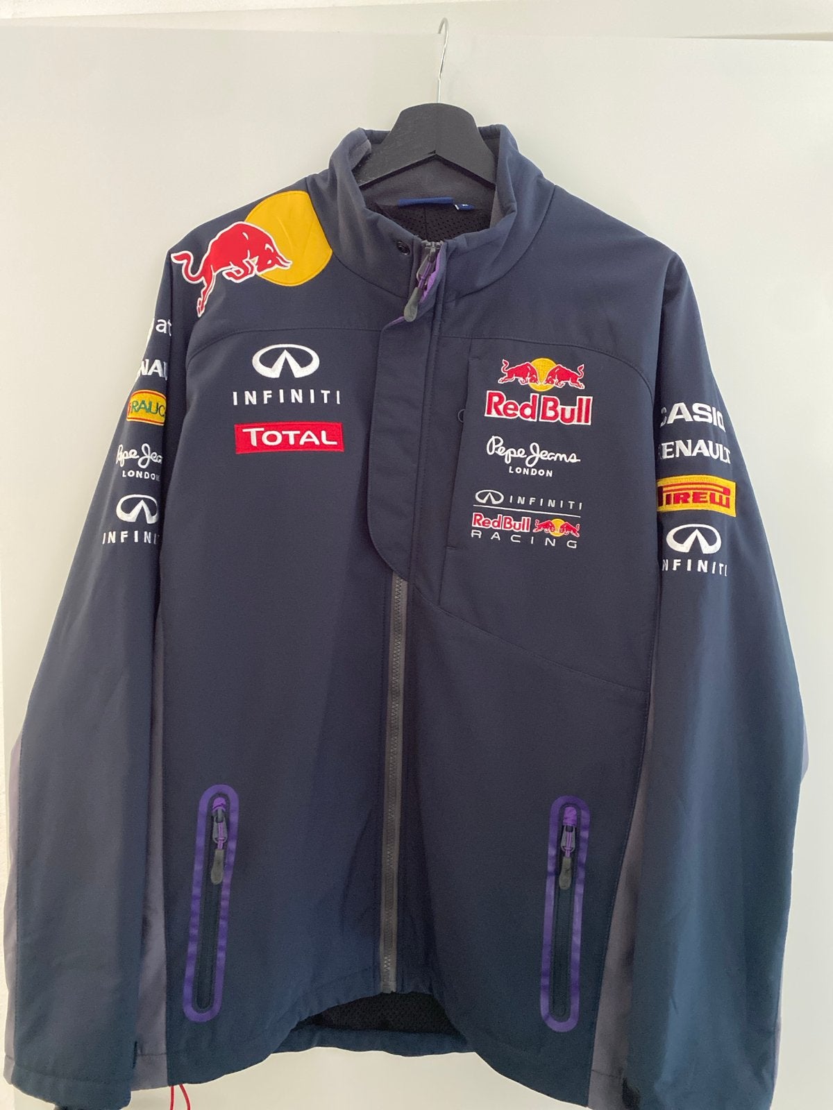 Red Bull Racing Softshell  heren Jas Maat XL -, Ophalen, Zo goed als nieuw, Maat 46/48 (XL) of groter, Blauw