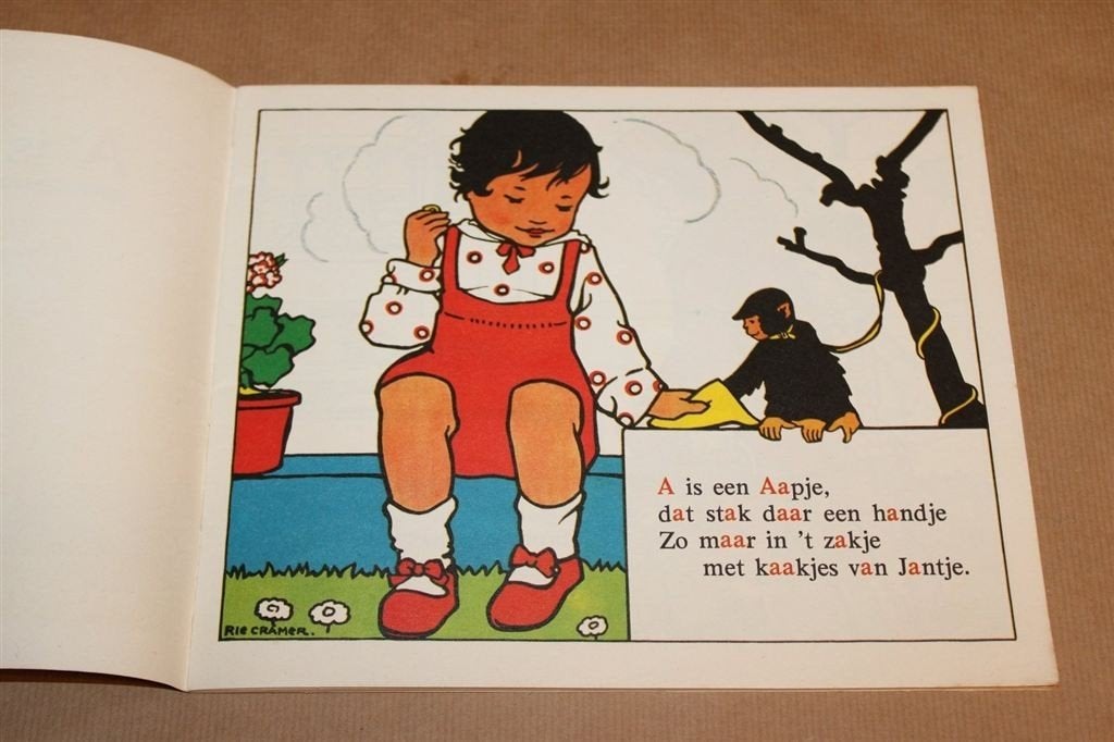 A is een Aapje — ABC Boek met Prenten van Rie Cramer, Boeken, Ophalen of Verzenden, Gelezen