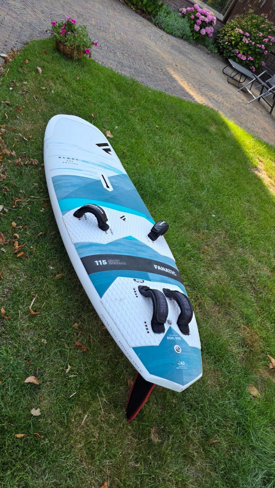 Fanatic Blast 115L met goede vin, Ophalen, Gebruikt, Minder dan 250 cm, Fanatic