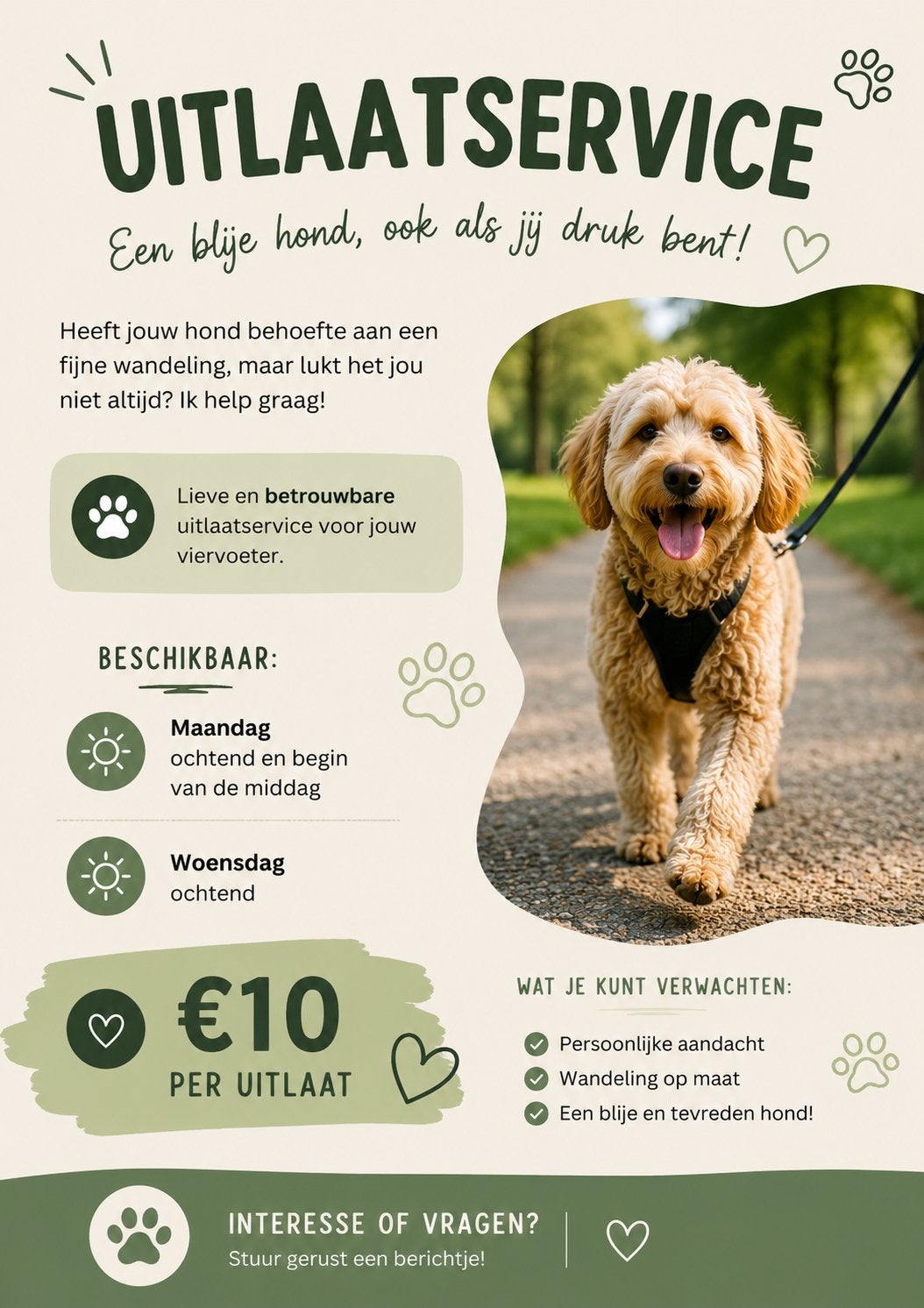 Uitlaatservice aangeboden de Ronde Venen, Ophalen, Hond