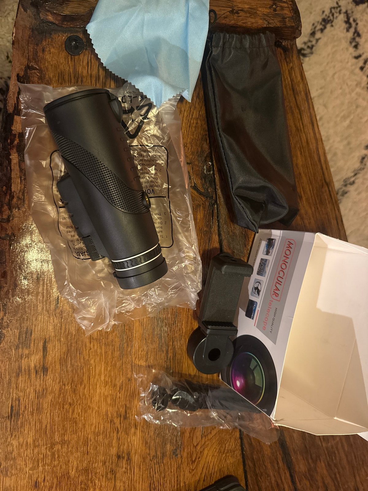 Monoculaire telescoop met statief en telefoonhouder, Audio, Tv en Foto, Optische apparatuur | Telescopen, Lenzentelescoop (refractor)