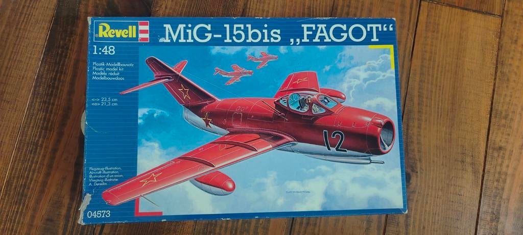 MiG 15 bis "Fagot" Revell bouwpakket 1:48, Ophalen of Verzenden, Nieuw, Groter dan 1:72, Revell