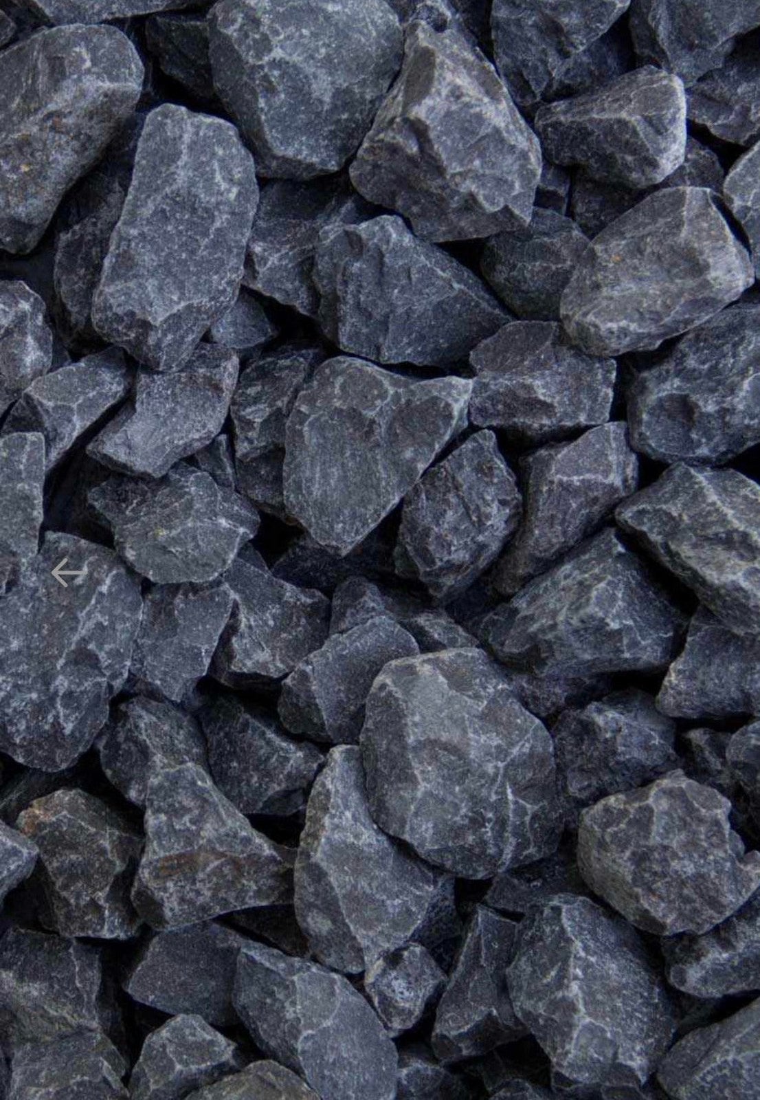 Basalt split gravel 16-32 mm antraciet grijs 0,35 m3, Tuin en Terras, Ophalen, Nieuw, Antraciet, Split