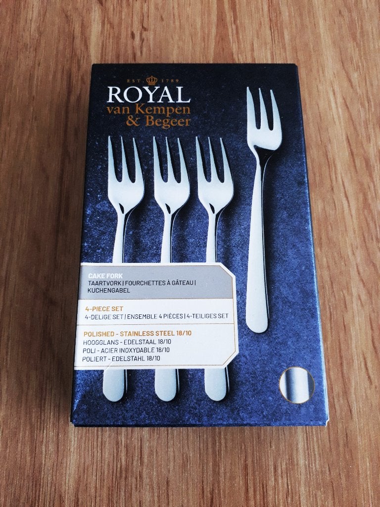 royal van kempen & begeer taartvork, Huis en Inrichting, Keuken | Bestek, Royal Van Kempen & Begeer, Gebaksvork, Nieuw, Ophalen of Verzenden