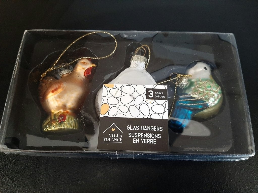 Glas hangers, kip, ei en vogel!, Ophalen of Verzenden, Nieuw