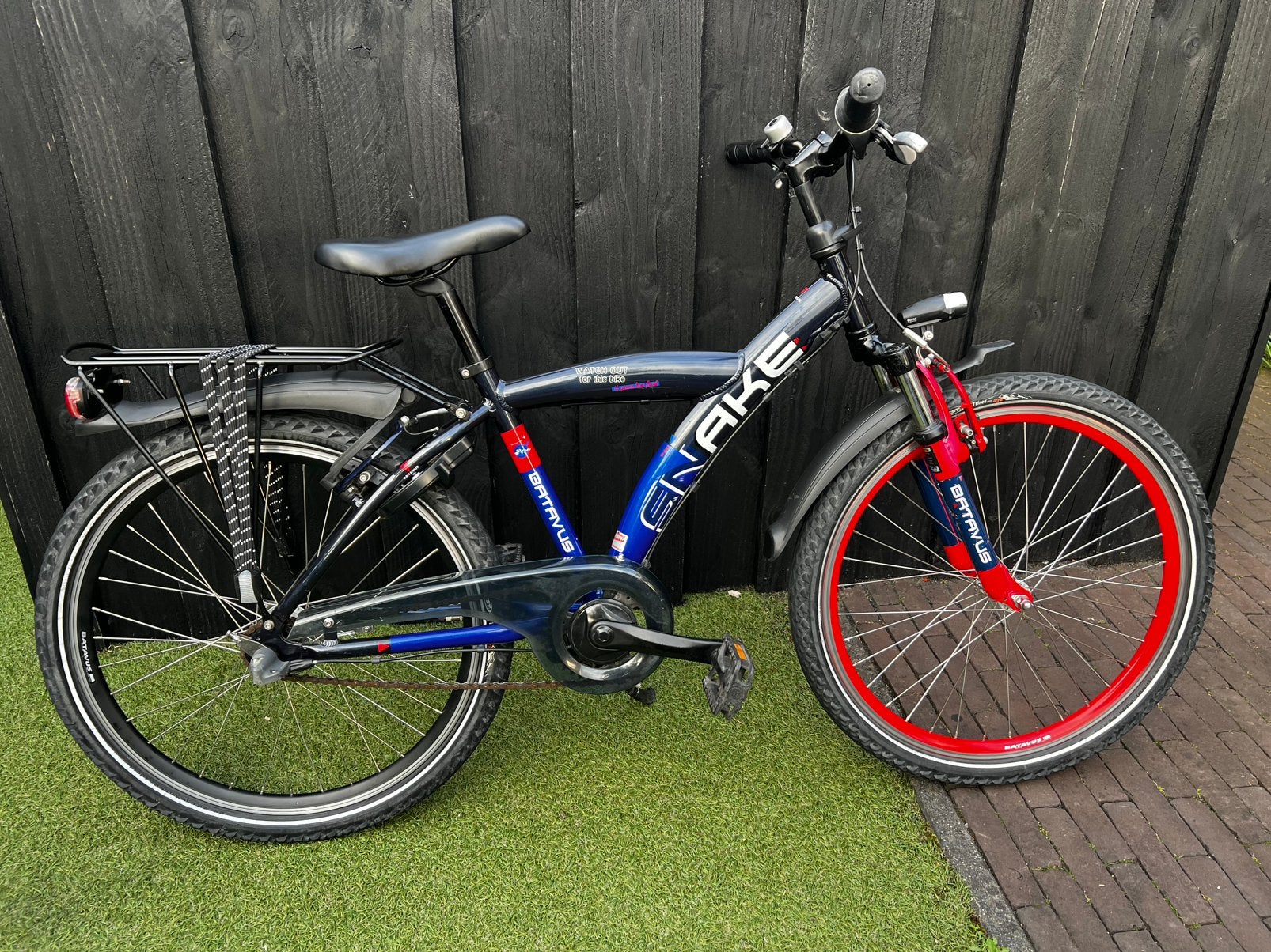 Batavus Snake 24  inch - Zo goed als nieuw, Fietsen en Brommers, Fietsen | Heren | Herenfietsen, Ophalen, Terugtraprem, Versnellingen