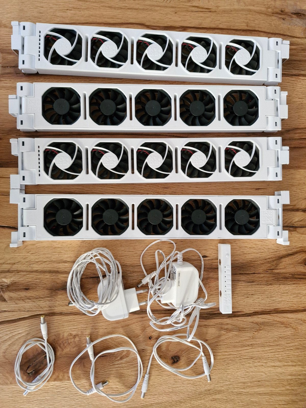 Set van 4 Heatfan 5 ventilatoren per module, Doe-het-zelf en Verbouw, Verwarming en Radiatoren, Ophalen, Minder dan 30 cm, Overige typen
