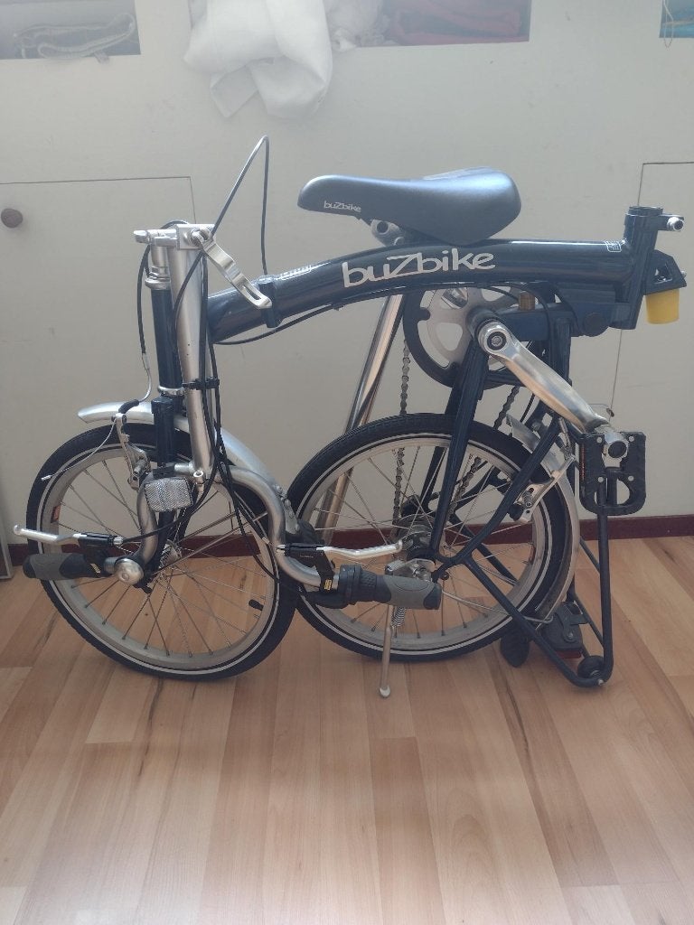Buzbike opvouwbare fiets met versnellingen, Fietsen en Brommers, Velgrem, Versnellingen, Zo goed als nieuw, Ophalen