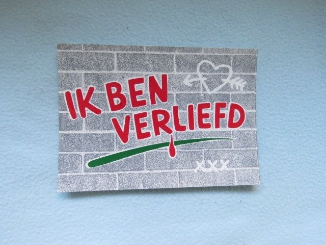 1 EURO OF GRATIS Vintage kaart Ik ben verliefd NIEUW, Ophalen, Nieuw