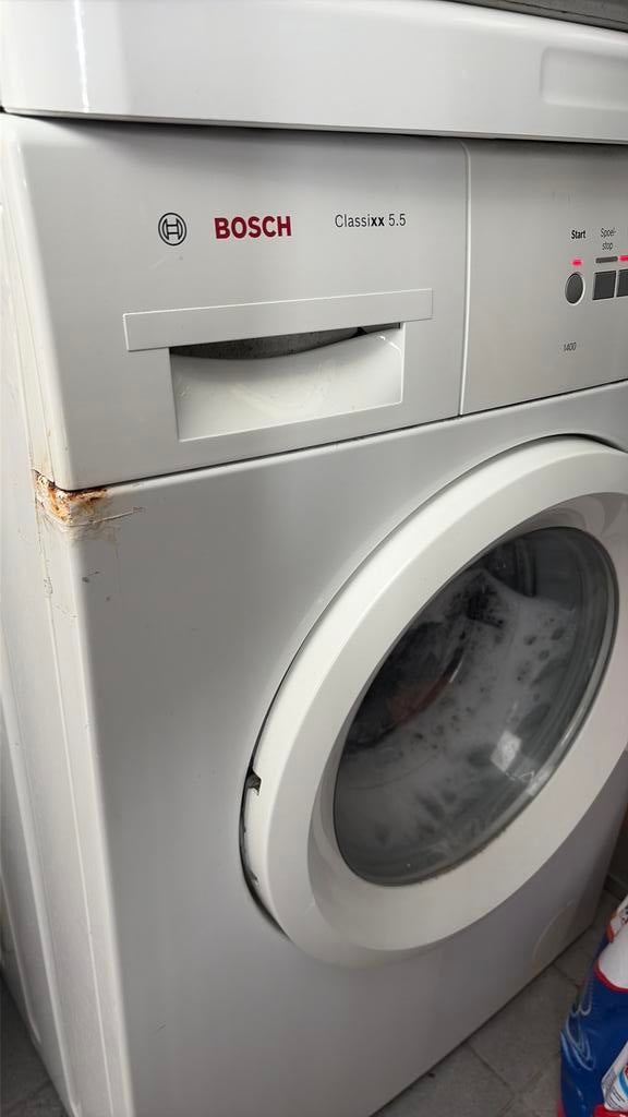 Wasmachine, Ophalen, 1200 tot 1600 toeren, Gebruikt, 4 tot 6 kg