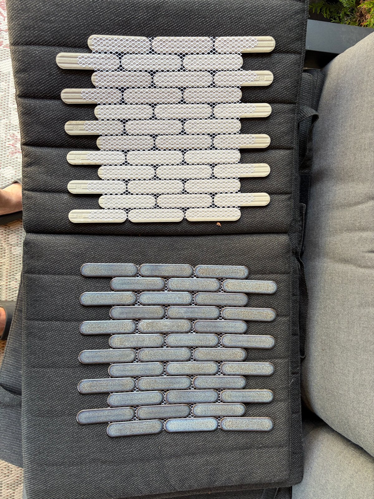 Tegeltjes The Mosaic Factory Grey Blue Glossy 2,7 m², Nieuw, Ophalen of Verzenden, Minder dan 20 cm, Minder dan 5 m²