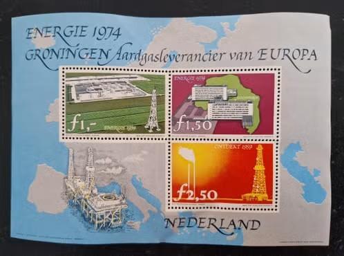 Nederland 1974 - Herdenkingszegelblok energiejaar 1974 -ao, Verzenden, Na 1940, Postfris