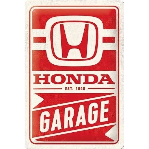 Honda garage auto relief reclamebord van metaal wandbord, Ophalen of Verzenden, Nieuw, Auto's