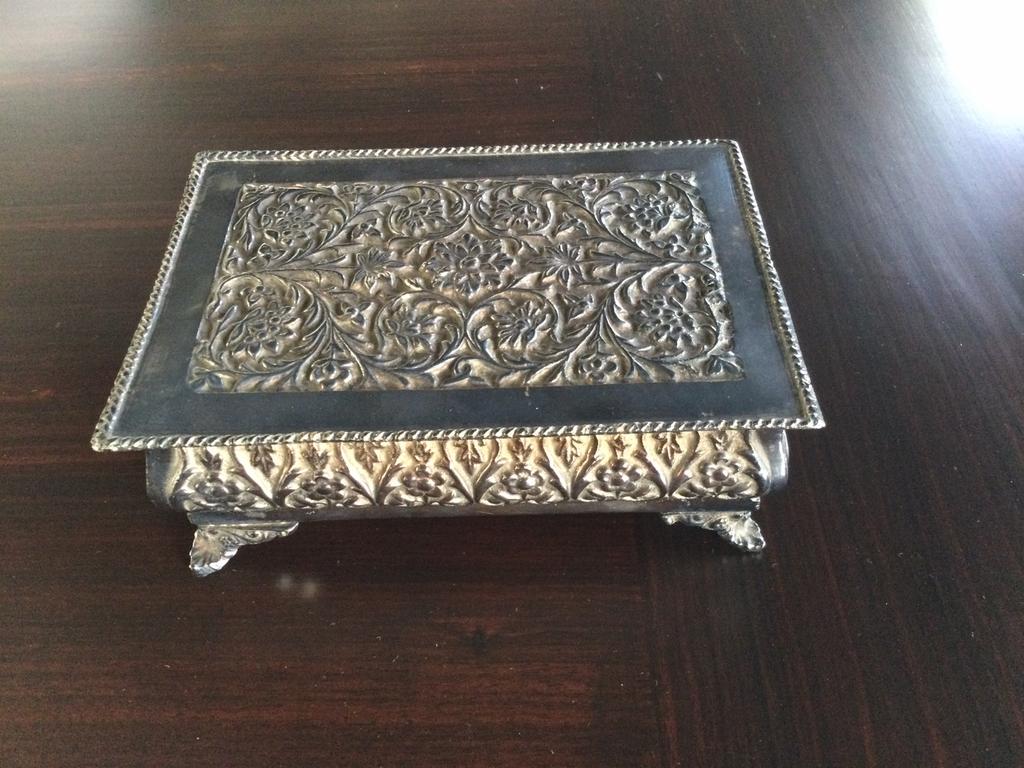 Vintage sigaretten doos Kishco India, Antiek en Kunst, Ophalen of Verzenden, Zilver