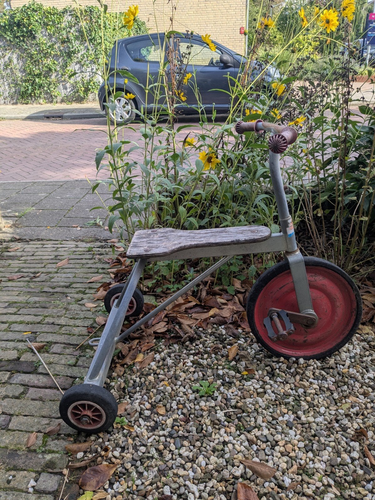 Grote vintage driewieler, groot en onverslijtbaar., Ophalen, Gebruikt