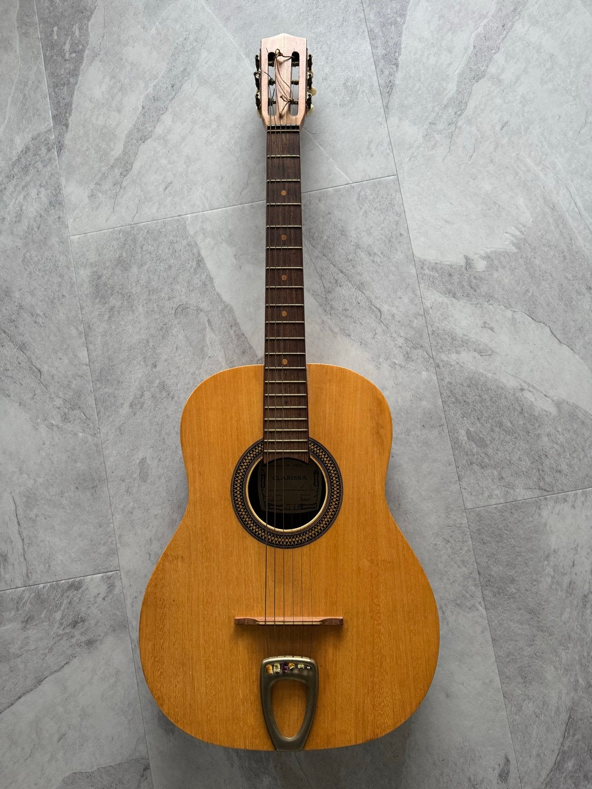 Vintage Clarissa Spaanse Gitaar - Made in Italy, Muziek en Instrumenten, Ophalen of Verzenden, Gebruikt, Klassieke of Spaanse gitaar