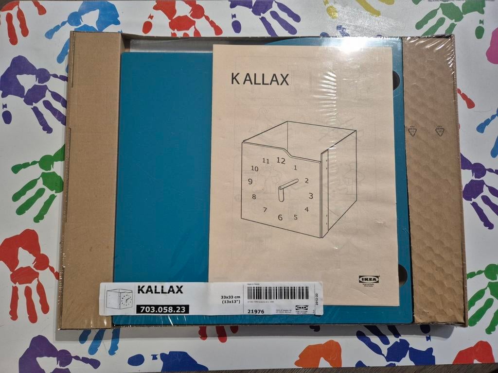 IKEA KALLAX kastdeurtje met klok, nieuw in verpakking, Huis en Inrichting, Kasten | Overige, Ophalen
