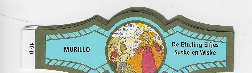 reeks 2670     suske en wiske 1-10 sigarenbanden, Ophalen of Verzenden, Zo goed als nieuw, Sigarenbandjes
