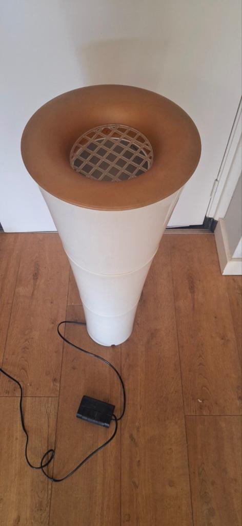 Design post modern vloerlamp Fackla met dimmer, Huis en Inrichting, Ophalen of Verzenden, Zo goed als nieuw, Post modern, Minder dan 100 cm