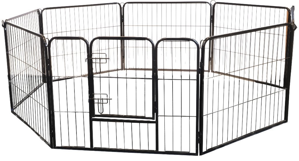Konijnenren 8 delig zwart small 79x61cm Cavia ren - puppyren, Dieren en Toebehoren, Ophalen, 110 cm of meer, 60 tot 90 cm, Ren