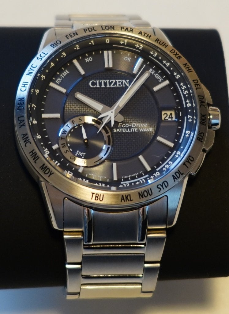 CITIZEN Satellite Wave GPS (Model CC3000-54L) horloge, Staal, Staal, Ophalen of Verzenden, Zo goed als nieuw