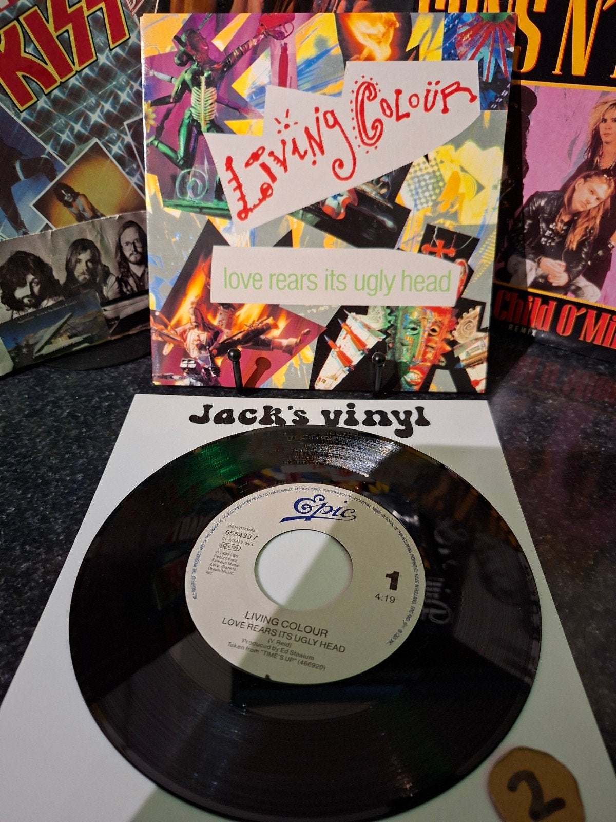 Living Colour - Love Rears Its Ugly Head 7 inch vinyl 1990, 7 inch, Ophalen of Verzenden, Overige typen, Fotohoes