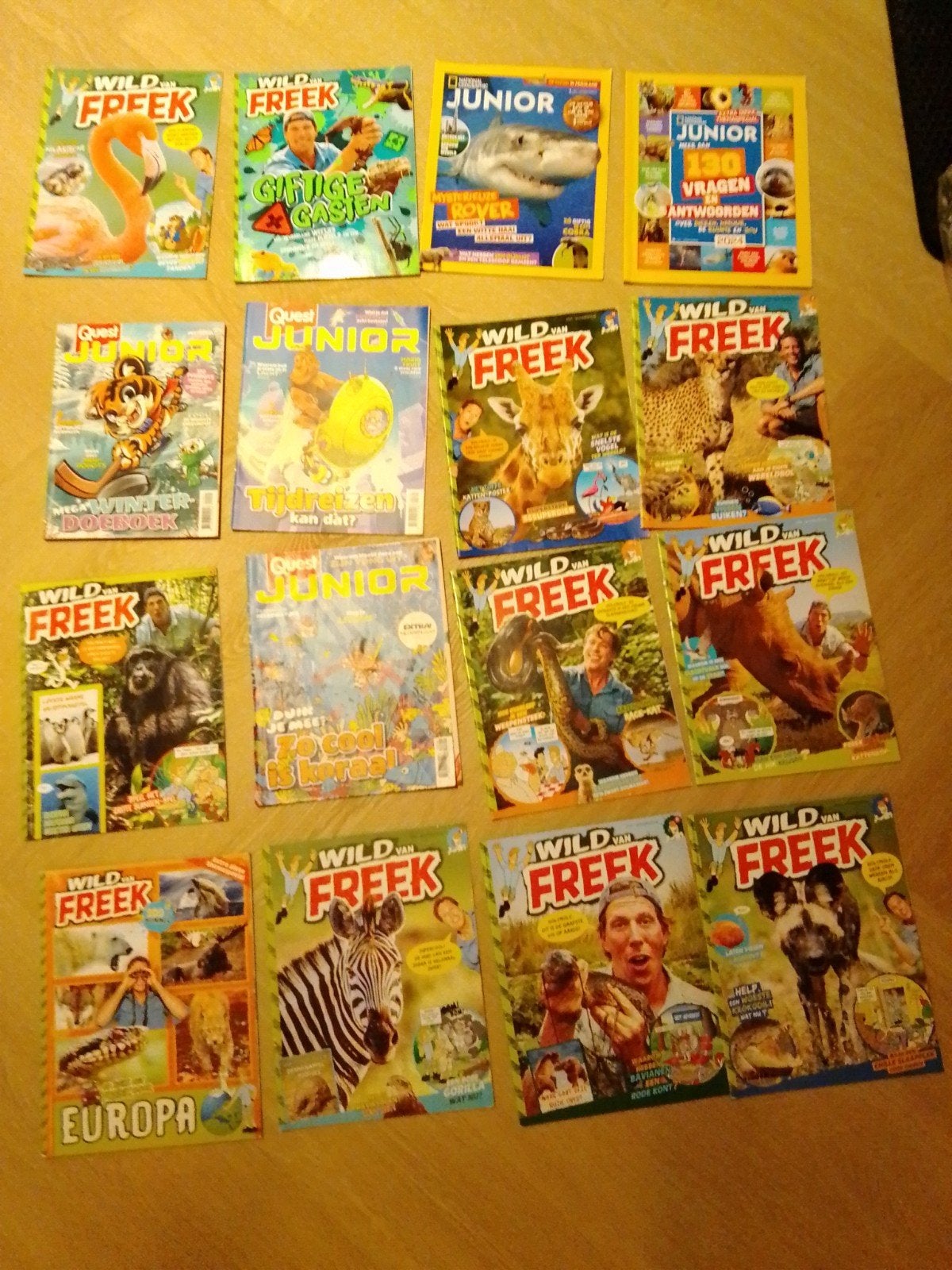 wild van freeks, National Geographic juniors en quest junior, Freek vonk, quest, National geographic, Europa, Ophalen of Verzenden