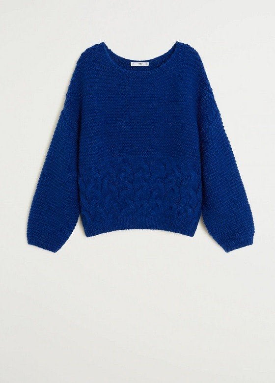 Blue contrasting sweater (Mango), Kleding | Dames, Mango, Blauw, Nieuw, Ophalen of Verzenden