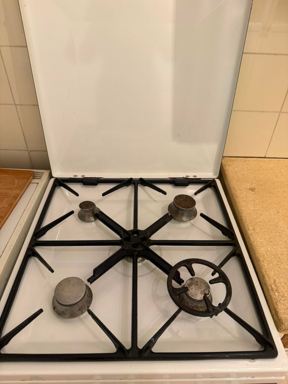 Vendomatic gasfornuis met oven - Vrijstaand, Witgoed en Apparatuur, Fornuizen, Ophalen, Gebruikt, 4 kookzones, Gas