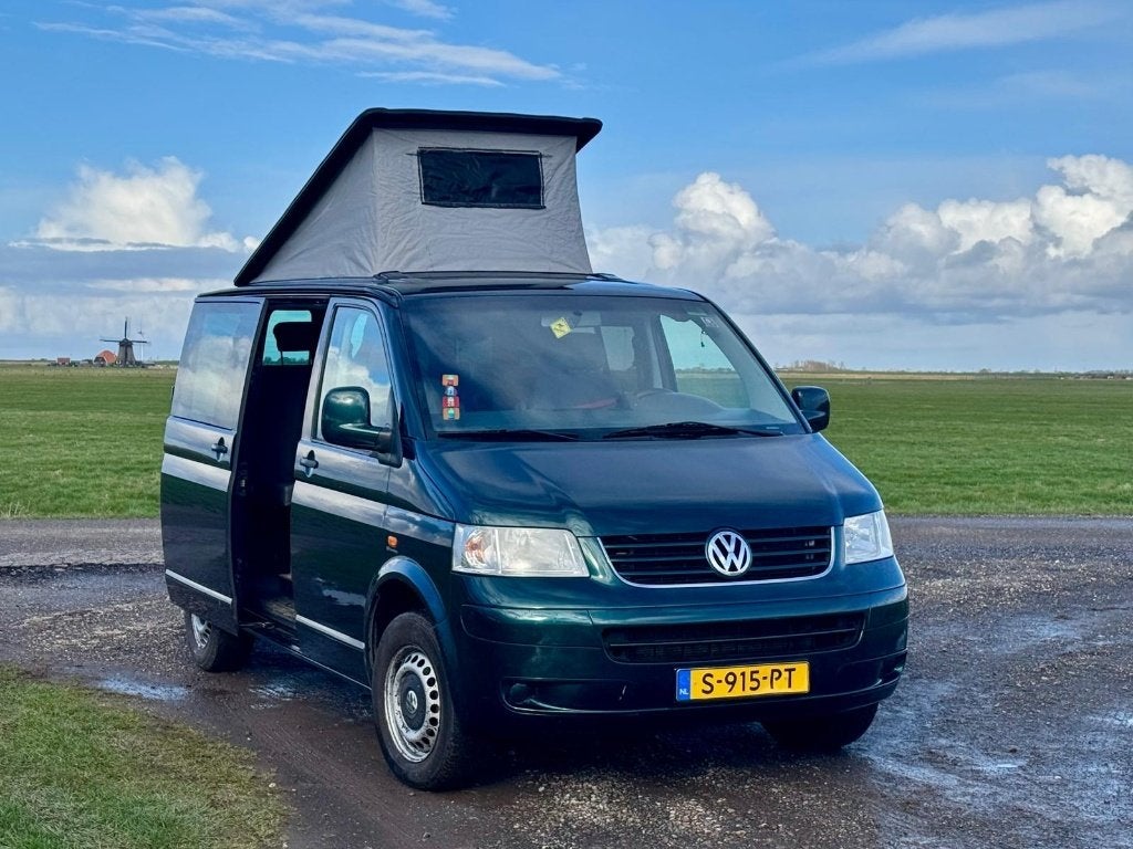 camper, volkswagen Transporter TDI, T5, Caravans en Kamperen, Campers, Buscamper of Camperbus, Volkswagen, Koelkast, Particulier
