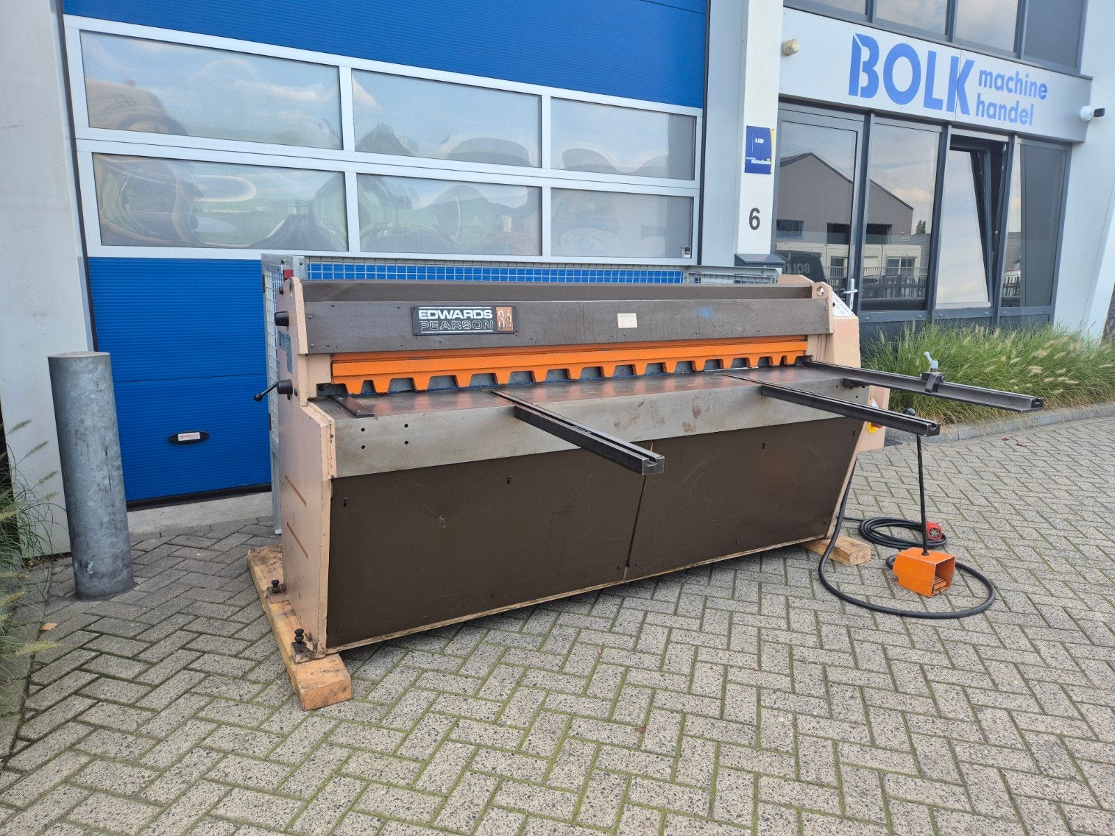 EDWARDS PEARSON Plaatschaar 2030x3,5mm Elektrisch 380V, Ophalen of Verzenden, Edwards, Info@bolkmachinehandel.nl, Engeland