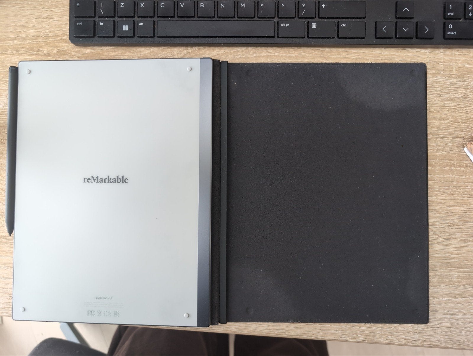 reMarkable 2 + Marker Plus + Bruin Leren Book Folio + refill, Ophalen, Multi-touch, Zo goed als nieuw, Draadloos