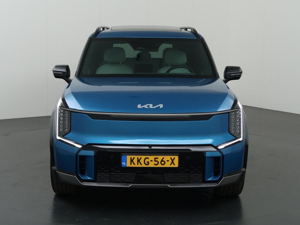 Kia EV9 GT-Line AWD 99.8 kWh | Panoramaschuifdak | LED-matri, Auto's, Kia, Automaat, Blauw, Vierwielaandrijving, 505 km