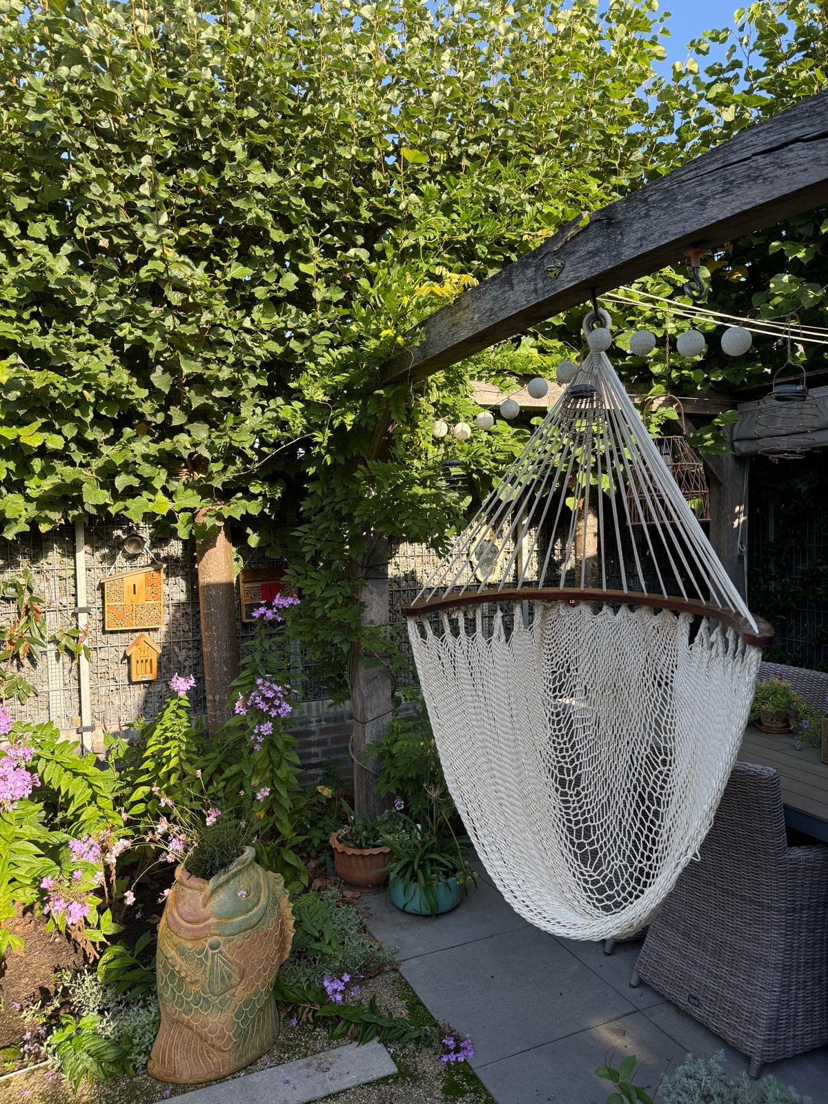 Mooie hangstoel hangmat voor binnen en buiten, Ophalen of Verzenden, Zo goed als nieuw, Eenpersoons, Binnen
