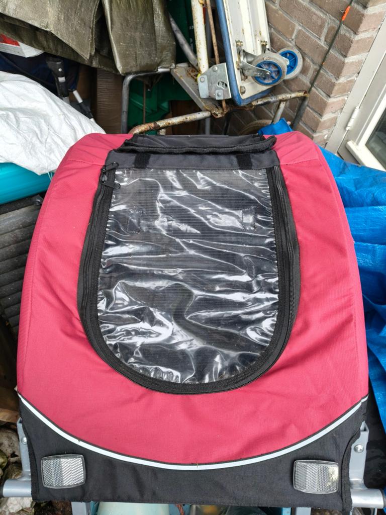 Leuke hondenkar voor achter de fiets, Ophalen