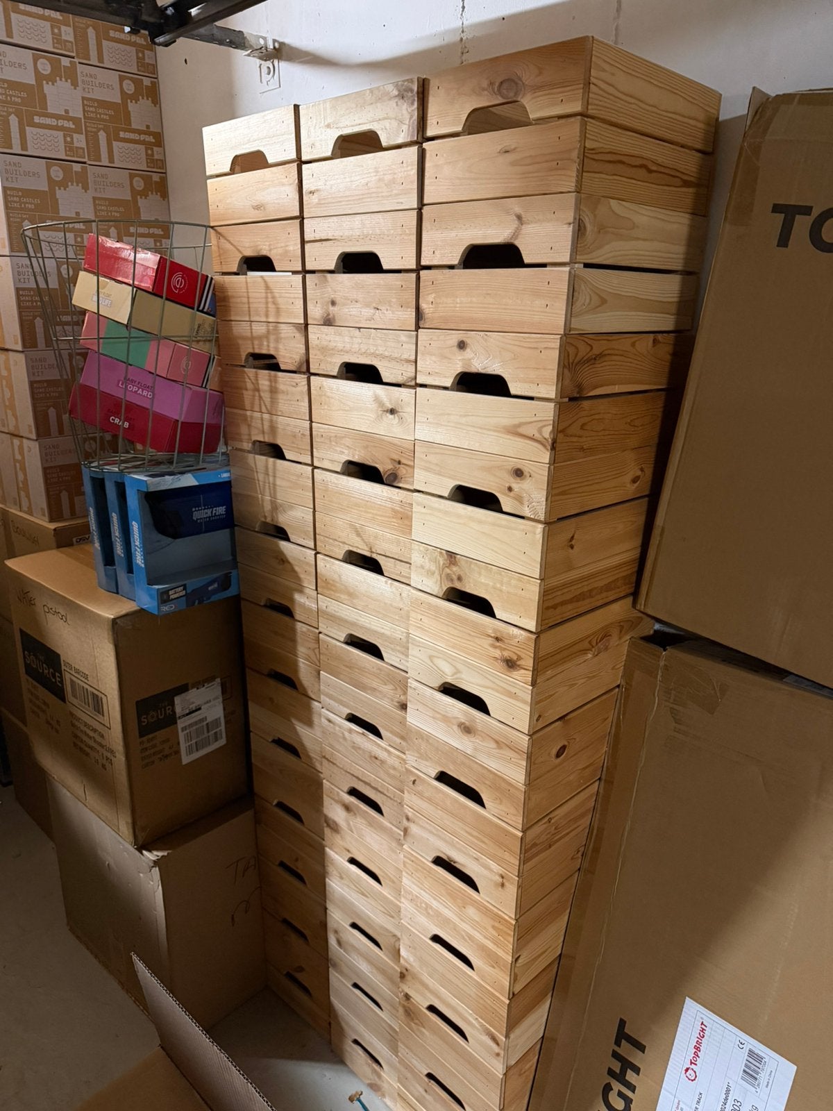 Ikea KNAGGLIG houten kistjes, Ophalen, Zo goed als nieuw, Minder dan 50 cm